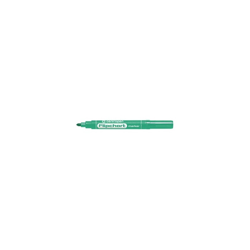 Centropen, flipchart marker 8550, zielony, 10szt, 2.5mm, cena za 1 szt