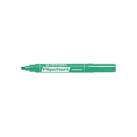 Centropen, flipchart marker 8560, zielony, 10szt, 1-4,6mm, cena za 1 szt