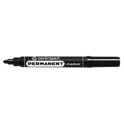 Centropen, marker 8566, czarny, 10szt, 2.5mm, na bazie alkoholu, cena za 1 szt