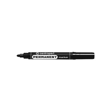 Centropen, marker 8566, czarny, 10szt, 2.5mm, na bazie alkoholu, cena za 1 szt