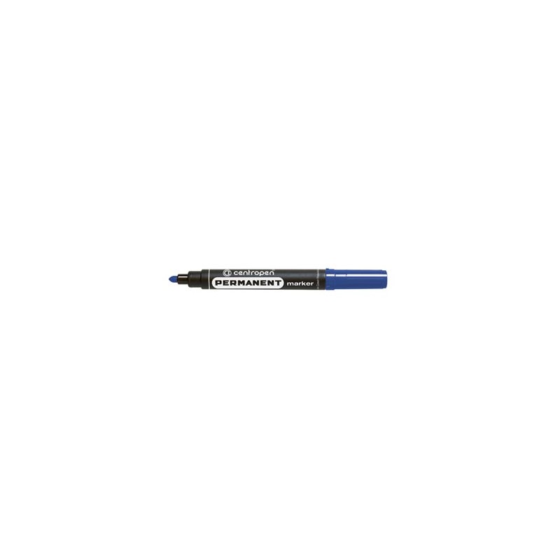 Centropen, marker 8566, niebieski, 10szt, 2.5mm, na bazie alkoholu, cena za 1 szt