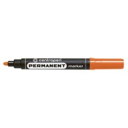 Centropen, marker 8566, pomarańczowy, 10szt, 2.5mm, na bazie alkoholu, cena za 1 szt, EOL