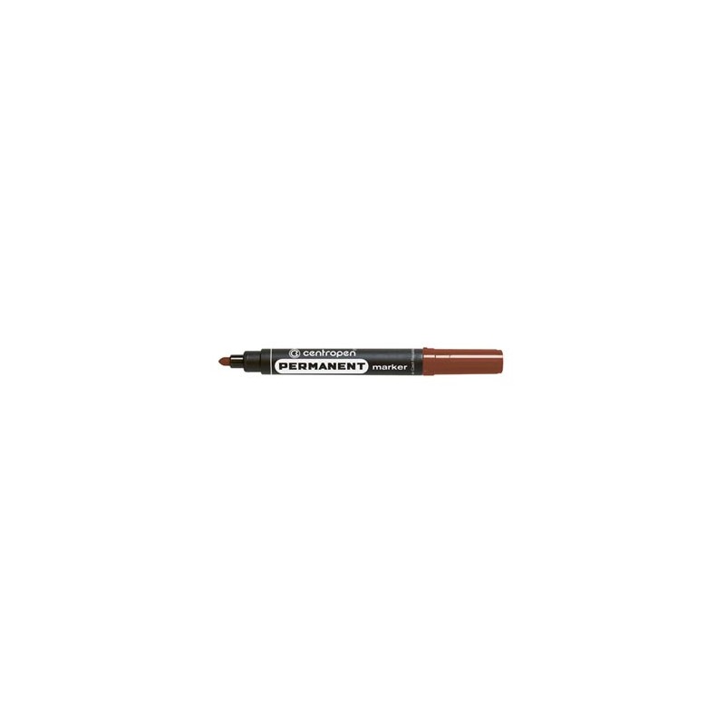 Centropen, marker 8566, brązowy, 10szt, 2.5mm, na bazie alkoholu, cena za 1 szt