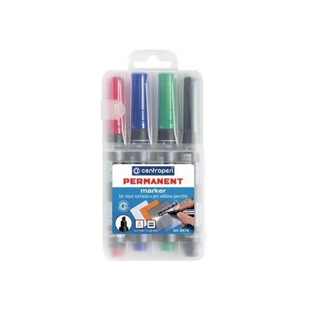 Centropen, marker 8576, color, 4szt, 1-4,6mm, na bazie alkoholu