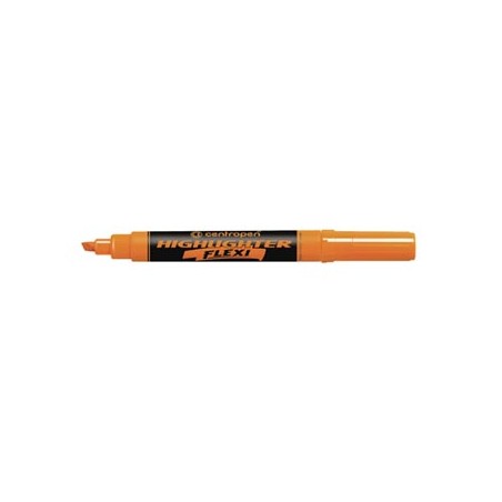 Centropen, zakreślacz 8542, pomarańczowy, 10szt, 1.5mm, z super elastyczną końcówką, cena za 1 szt, EOL