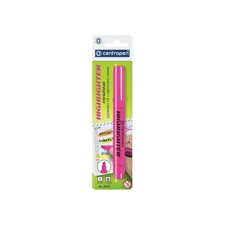 Centropen, zakreślacz 8552, różowy, 20szt, 1-4,6mm, cena za 1 sztukę