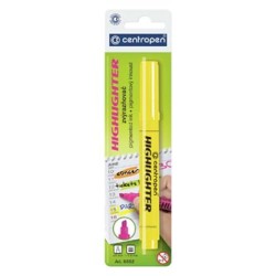 Centropen, zakreślacz 8552, żółty, 20szt, 1-4,6mm, cena za 1 sztukę