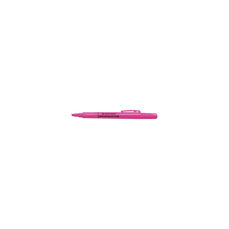 Centropen, zakreślacz 8722, różowy, 10szt, 1.4mm, ścięta końcówka