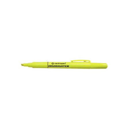 Centropen, zakreślacz 8722, żółty, 10szt, 1.4mm, ścięta końcówka