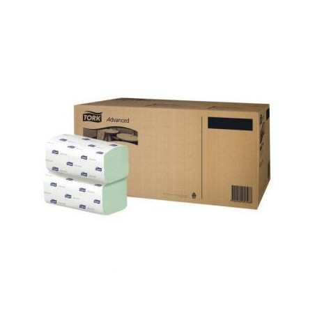 Papierowy ręcznik ZZ, 248 x 230mm, zielony, 3750szt. dwu warstwowe