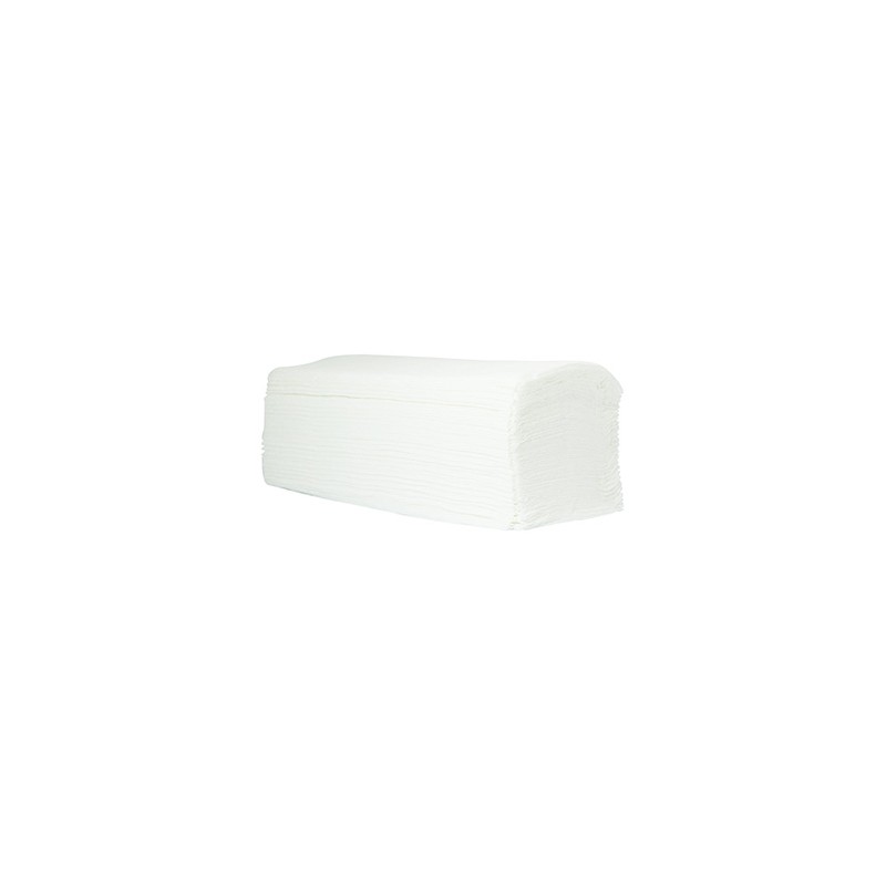 Papierowy ręcznik ZZ, 240 x 210mm, biały, 3200szt. dwu warstwowe