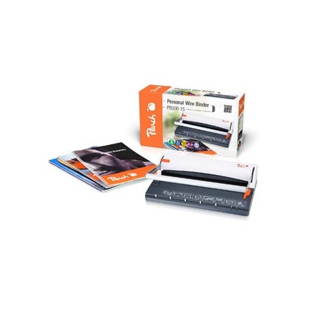 Peach Bindownica grzebieniowa PB300-15, dla z grzbietem drutowym, A4