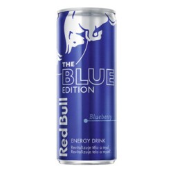 Energy drink, Blue Edition, 12 szt w kartonie, cena za 1 szt, Red Bull borówka