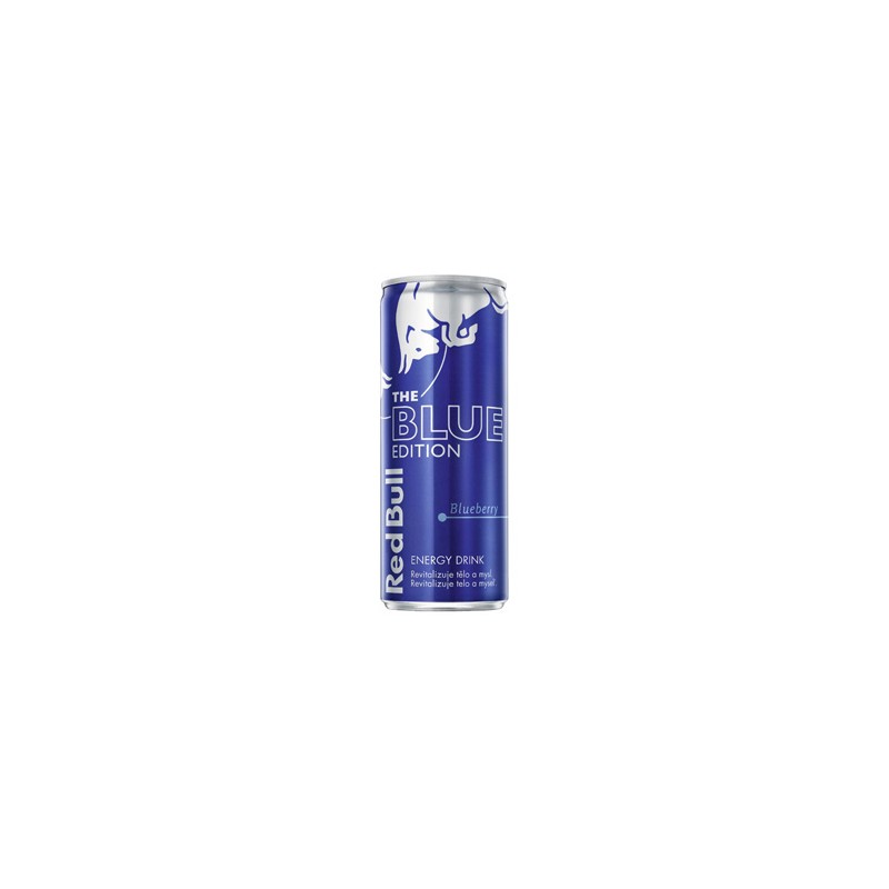 Energy drink, Blue Edition, 12 szt w kartonie, cena za 1 szt, Red Bull borówka