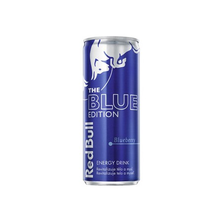 Energy drink, Blue Edition, 12 szt w kartonie, cena za 1 szt, Red Bull borówka