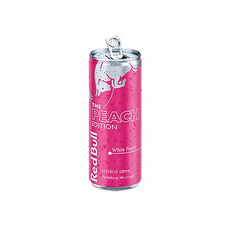 Energy drink, PEACH EDITION, 12 szt w kartonie, cena za 1 szt, Red Bull white peach