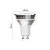 LED żarówka EMOS Lighting GU10, 230V, 3W, 345lm, 4000k, neutralna biel, 30000h, Classic MR16 50X50X55mm