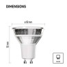 LED żarówka EMOS Lighting GU10, 230V, 3W, 345lm, 4000k, neutralna biel, 30000h, Classic MR16 50X50X55mm