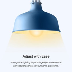 LED żarówka TP-LINK Tapo L510E, E27, 220-240V, 8.7W, 806lm, 2700k, ciepła biel, 15000h, stmívatelná chytrá Wi-Fi žárovka