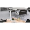 Lampka na biurko, aluminium + ABS, biała, 3 typy oświetlenia, ładowarka bezprzewodowa IP20