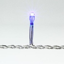 Oświetlenie LED, Lampki choinkowe, 10m, 220-240 V (50-60Hz), 6W, niebieski, przezroczysty przewód, 30000h, 100xLED, EOL