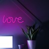 Neon LED Light LOVE pink Bat + USB FLNE05 Forever Light