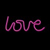 Neon LED Light LOVE pink Bat + USB FLNE05 Forever Light