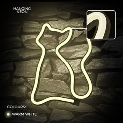 Neon LED Light CAT warm white Bat + USB FLNE03 Forever Light