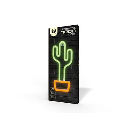 Neon LED Light CACTUS orange green Bat + USB FLNE02 Forever Light