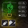 Neon LED Light CACTUS orange green Bat + USB FLNE02 Forever Light