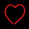 Neon LED Light HEART red Bat + USB FLNE07 Forever Light