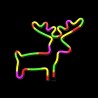 Neon LED Light ELK multicolor Bat + USB FLNE12 Forever Light