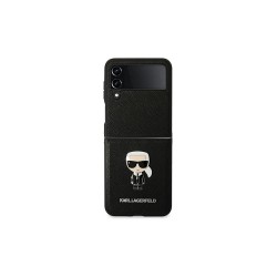 Karl Lagerfeld nakładka do Samsung Galaxy Z Flip 4  KLHCZF4IKMSBK czarna Saffiano Edition