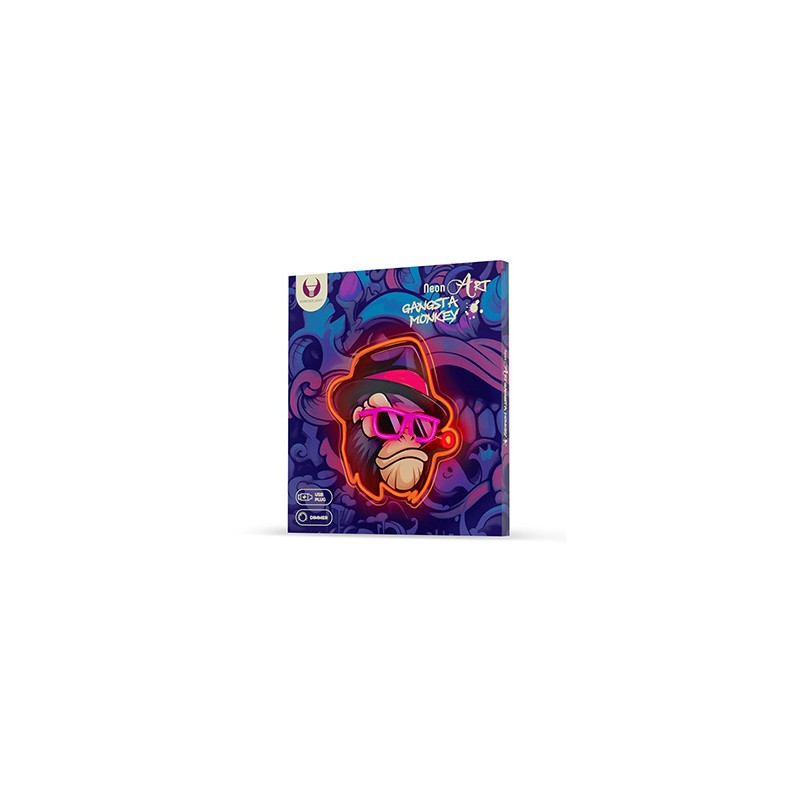 Neon ART LED GANGSTA MONKEY multicolor FLA03 Forever Light