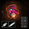 Neon ART LED GANGSTA MONKEY multicolor FLA03 Forever Light