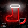 Neon LED CHRISTMAS SOCK white red FLNE23 Forever Light
