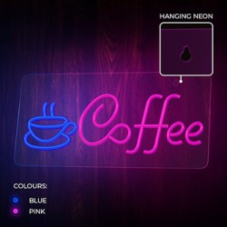 Neon PLEXI LED COFFEE pink blue NNE11 Neolia