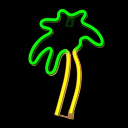 Neon LED Light PALM green orange NNE04 Neolia
