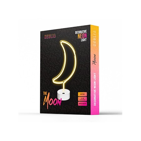 Neon on a stand MOON white NNE06 Neolia