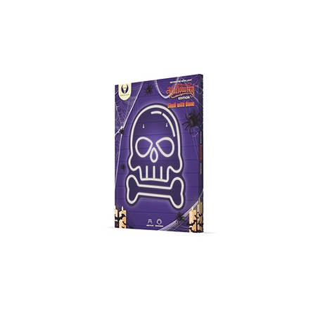 Neon PLEXI LED SKULL WITH BONE white FPNE18 Forever Light