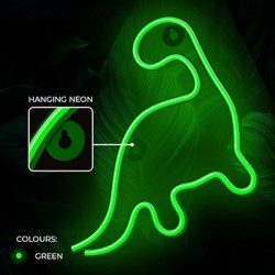 Neon LED Light DINOSAUR green NNE01 Neolia