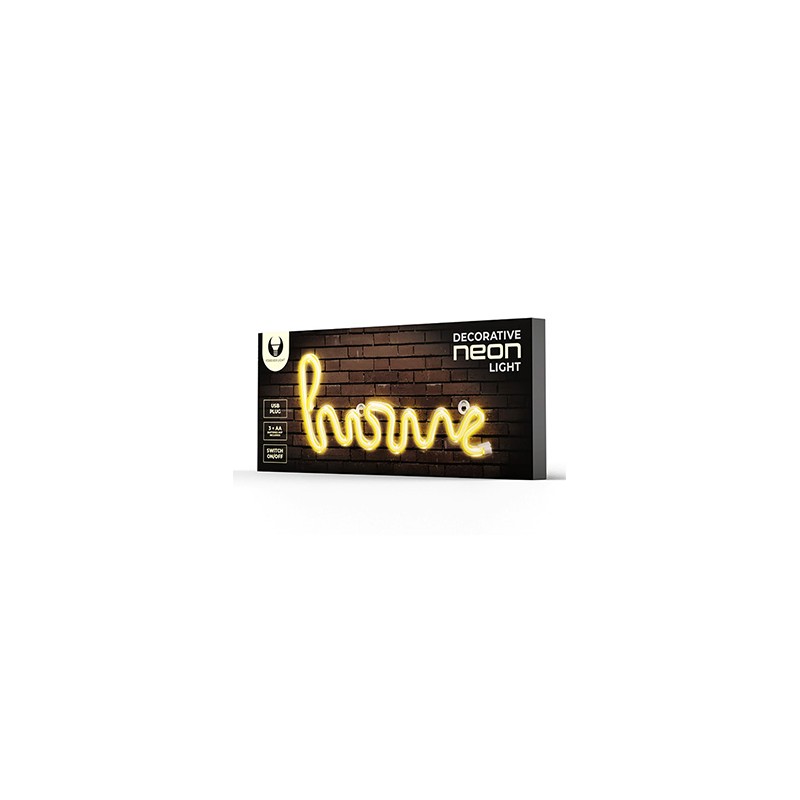 Neon LED Light HOME warm white Bat + USB FLNE21 Forever Light