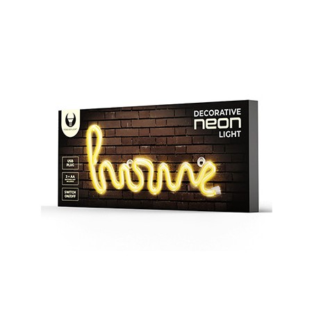 Neon LED Light HOME warm white Bat + USB FLNE21 Forever Light