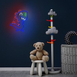 Neon PLEXI LED JURASSIC BABY DINO blue FLNJ01 Forever Light