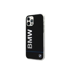 BMW  nakładka do iPhone 12 / 12 Pro 6,1&quot BMHCP12MPCUBBK czarna hardcase Signature Printed Logo