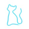 Neon LED Light CAT turquoise NNE24 Neolia