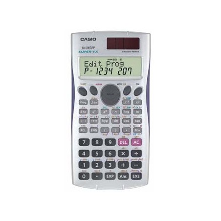 Casio Kalkulator FX 3650 P, biała, programowanie funkcji, dwuwierszowy 12 i 10 znaków
