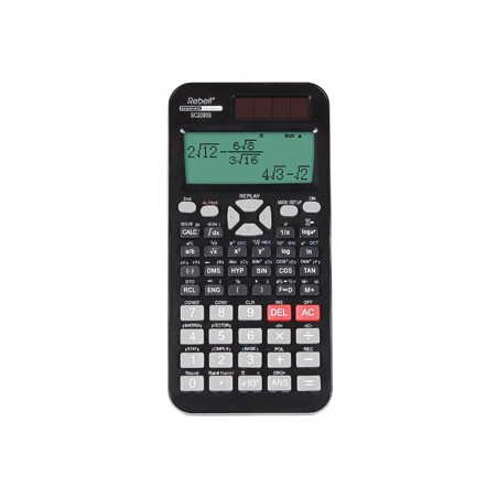Rebell Kalkulator RE-SC2080S, czarna, naukowy, wyświetlacz LCD
