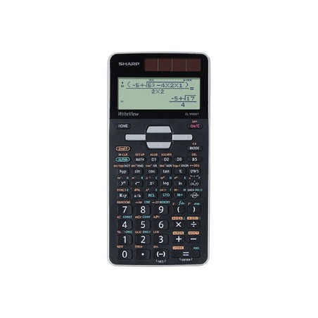 Sharp Kalkulator EL-W506TGY, czarno-szara, naukowy, wyświetlacz LCD