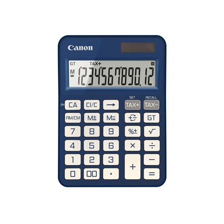 Canon kalkulator KS-125KB-BL 6818C004, niebieska, biurkowy, 12 miejsc, automatyczne wyłączanie